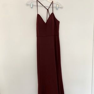 Jenny Yoo Burgundy Bridesmaids Dress